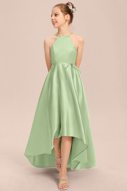 Robe Asymétrique Satin Fluide - gallery 6