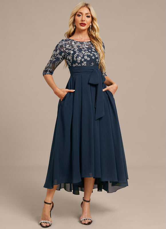 Robe Asymétrique Fluide Élégante - gallery 3