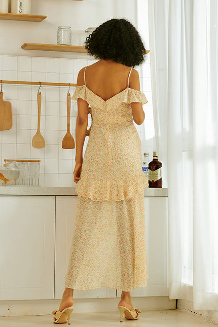 Robe Asymétrique Maxi Vaporeuse - gallery 4