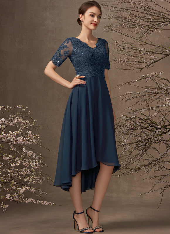 Robe Asymétrique Élégance Ondoyante - gallery 5