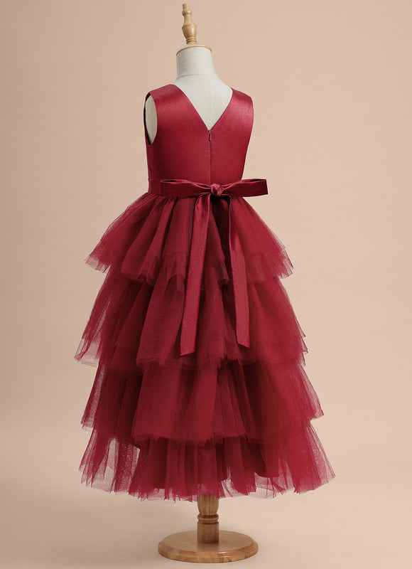 Robe Asymétrique Tulle Volante - gallery 4