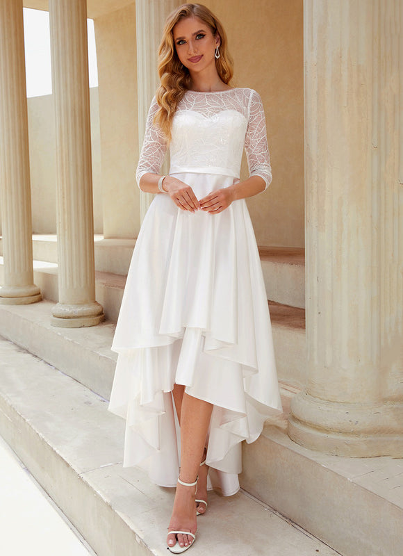 Robe Asymétrique De Mariée Chic - gallery 3