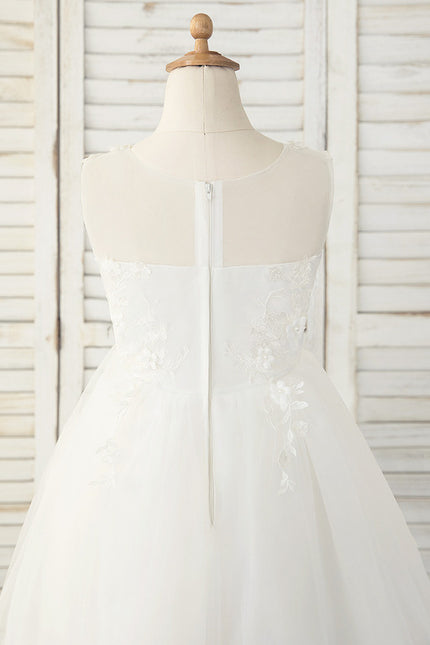 Robe Asymétrique Tulle Élevée - gallery 1