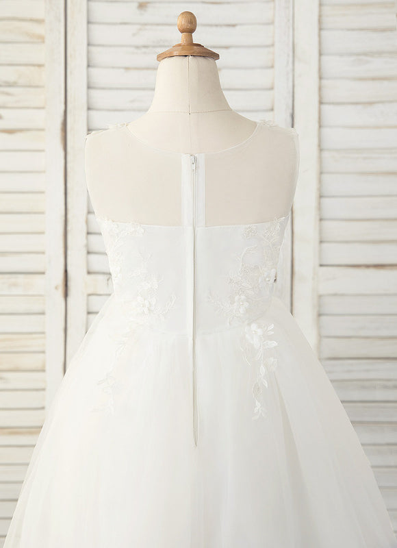 Robe Asymétrique Tulle Élevée - gallery 1