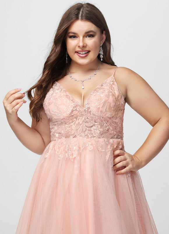 Robe Asymétrique Floue Rose Élégante - gallery 7