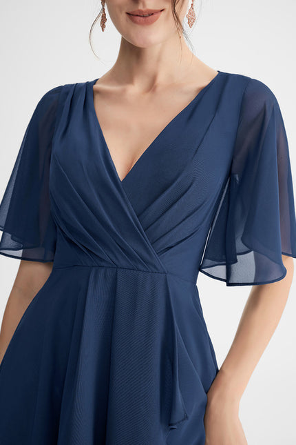 Robe Asymétrique Fluide Vert Pâle - gallery 7