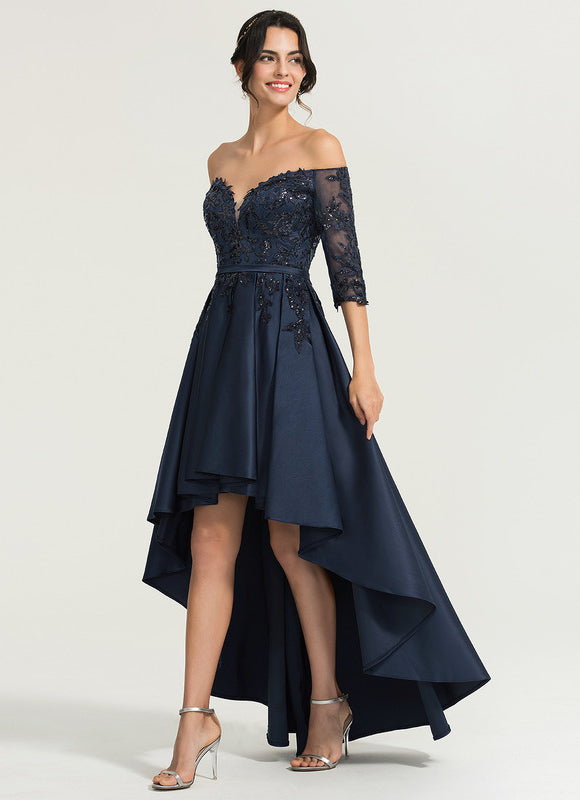 Robe Asymétrique De Soirée Chic - gallery 7