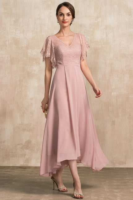 Robe Asymétrique Mousseline Fleurie - gallery 1