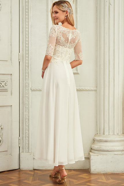 Robe Asymétrique Nuptiale Scintillante - gallery 7
