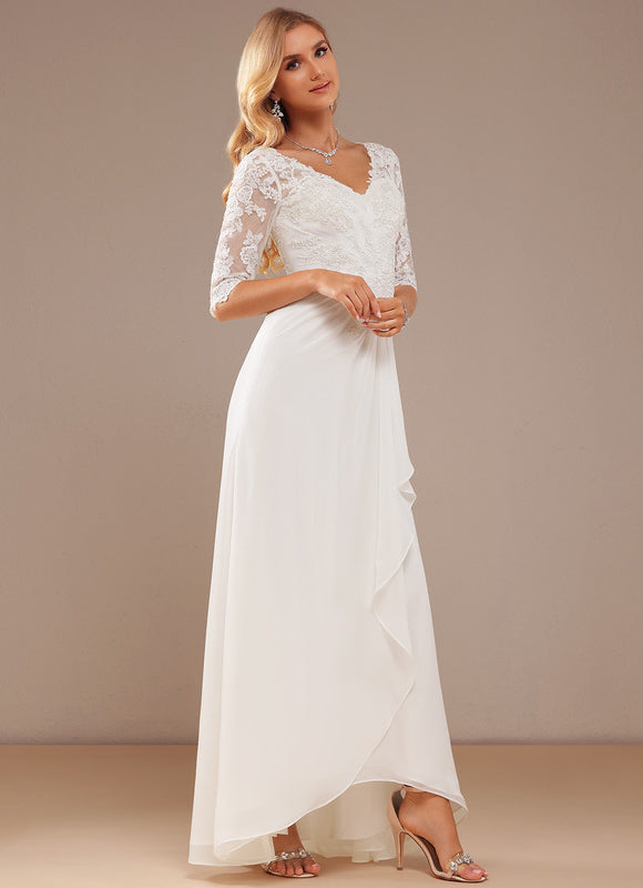 Robe Asymétrique Vaporeuse Élégante - gallery 4