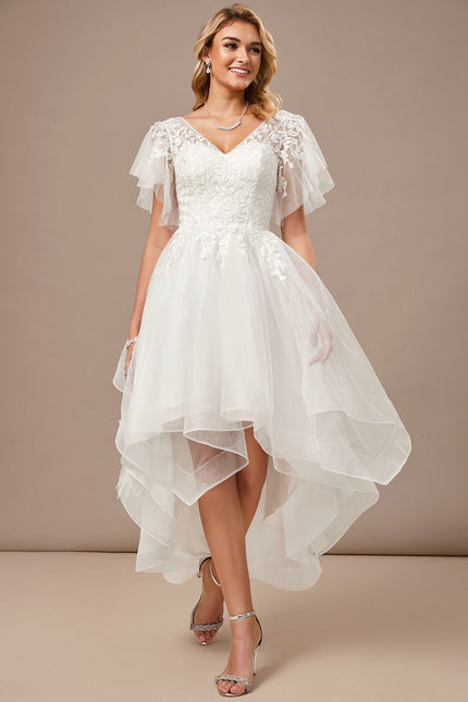 Robe Asymétrique Tulle Élégante - gallery 2