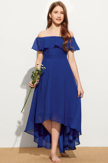 Robe Asymetrique Gaze De Coton