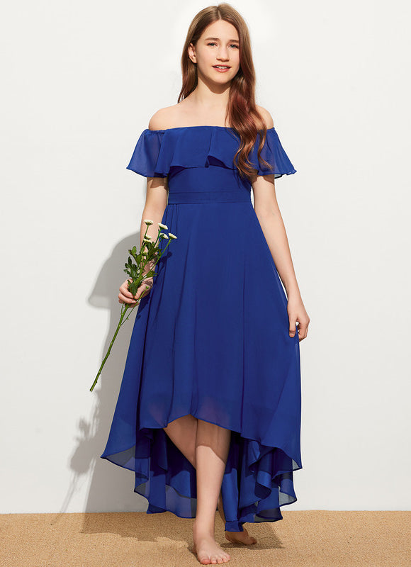 Robe Asymetrique Gaze De Coton