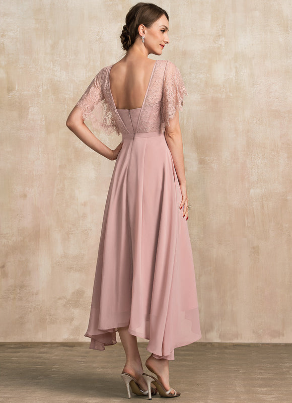 Robe Asymétrique Mousseline Fleurie - gallery 5