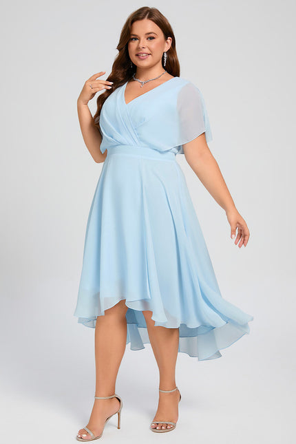 Robe Asymétrique Fluide Vert Pâle - gallery 8