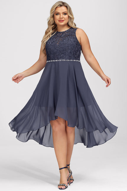Robe Asymétrique Mousseline Chic - gallery 9