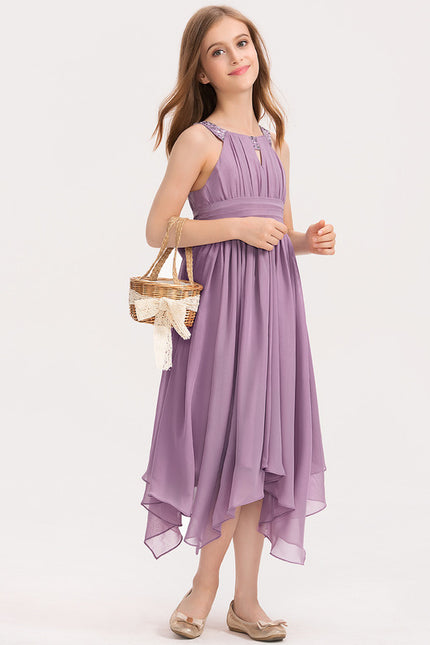 Robe Asymétrique Lavande Élégante - gallery 3