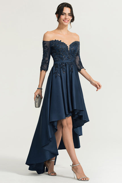 Robe Asymétrique De Soirée Chic - gallery 2