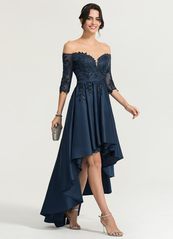 Robe Asymétrique De Soirée Chic - gallery 2