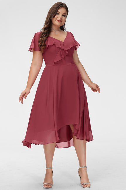 Robe Asymétrique Fluide Vert Pâle - gallery 6