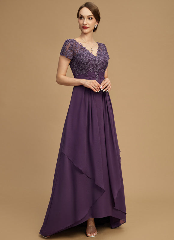 Robe Asymétrique Violette Chic - gallery 1