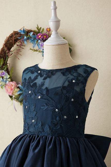 Robe Asymétrique Satin Fleurie - gallery 4