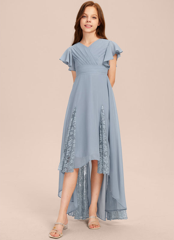 Robe Blanche Asymétrique Mariage - gallery 6