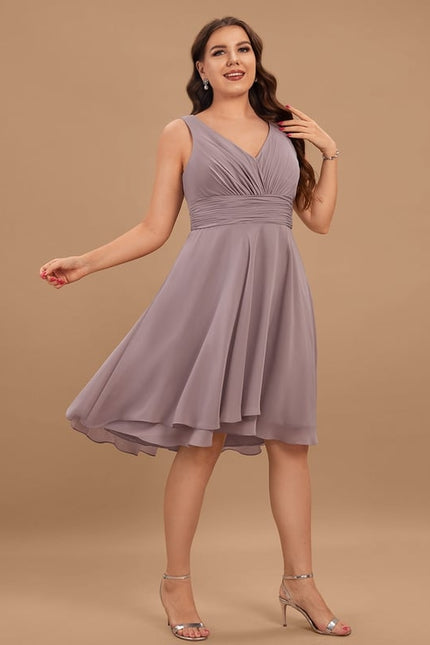 Robe Asymétrique Fluide Vert Pâle - gallery 6