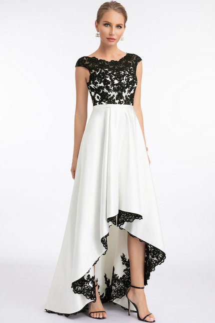 Robe Asymétrique Élégante Bicolore - gallery 1