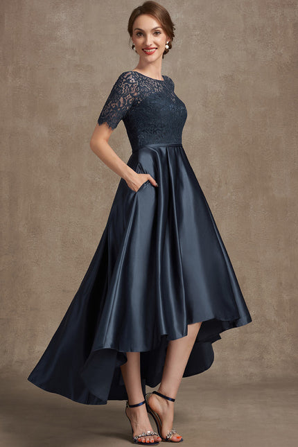 Robe Asymétrique Satin Chic