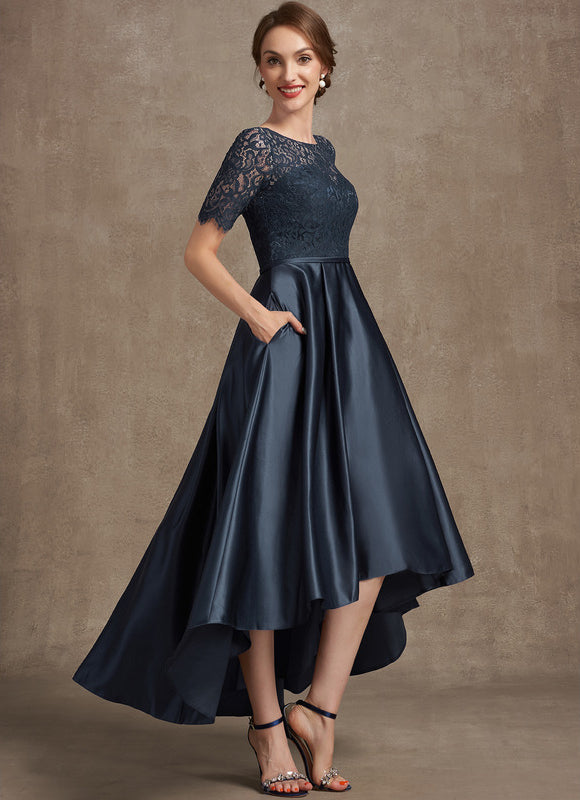 Robe Asymétrique Satin Chic
