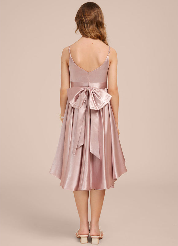 Robe Asymétrique Rose Poudré - gallery 6