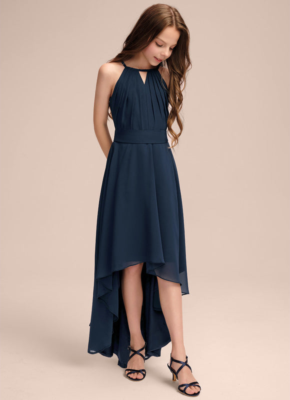Robe Asymétrique Fluide Émeraude - gallery 3