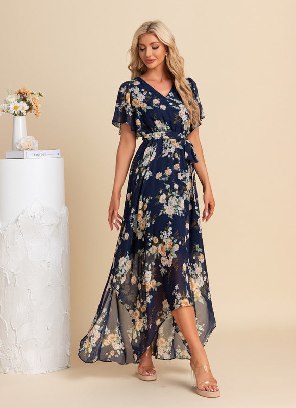 Robe Asymétrique Maxi Vaporeuse - gallery 3