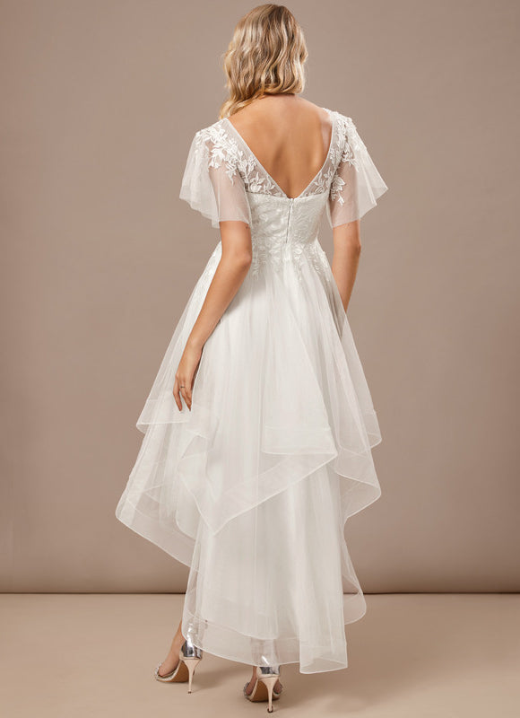 Robe Asymétrique Tulle Élégante - gallery 5