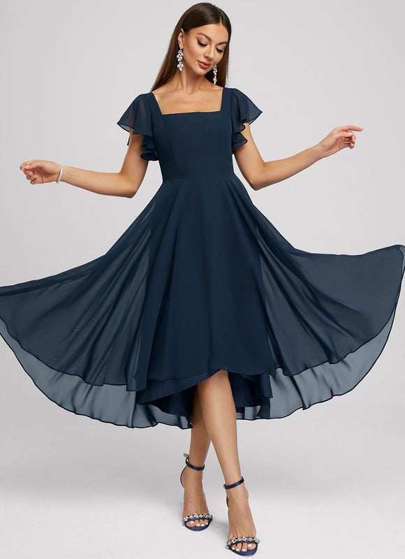 Robe Asymétrique Fluide Chic - gallery 5