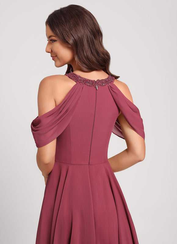 Robe Asymétrique Bicolore Chic - gallery 5