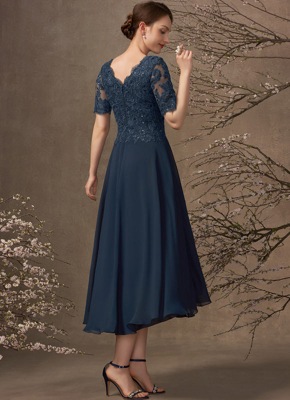 Robe Asymétrique Élégance Ondoyante - gallery 6