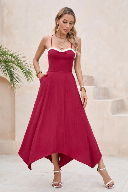 Robe Rouge Asymetrique - gallery 5