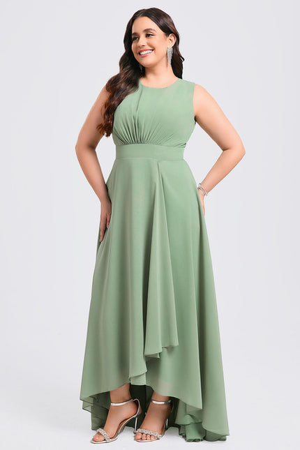 Robe Asymétrique Fluide Vert Émeraude - gallery 8