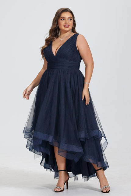 Robe Asymétrique Tulle Aérienne - gallery 7