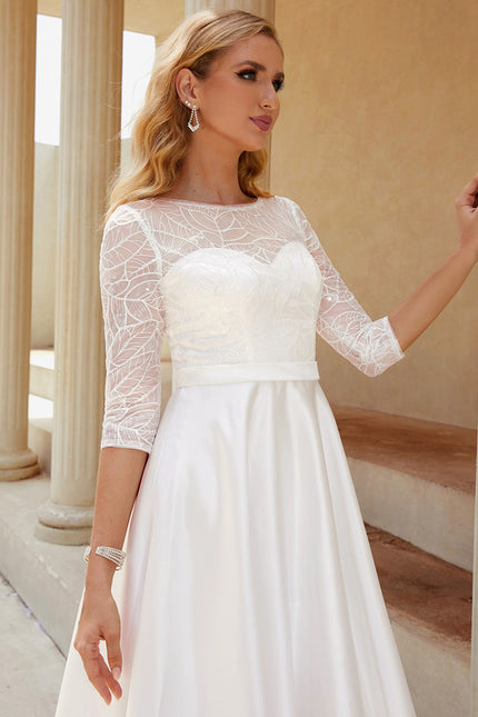 Robe Asymétrique De Mariée Chic - gallery 2