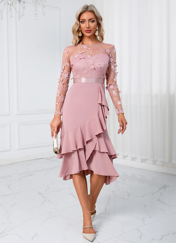 Robe Asymétrique Ajourée - gallery 5