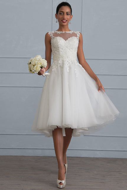 Robe Asymétrique Tulle Illusion Chic - gallery 1