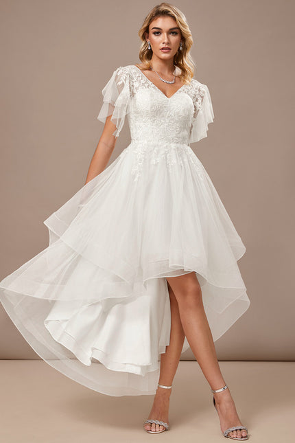 Robe Asymétrique Tulle Élégante