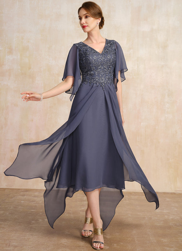 Robe Asymétrique Élégance Ondoyante - gallery 3