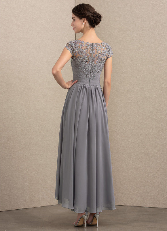 Robe Asymétrique Illusion Grise - gallery 2