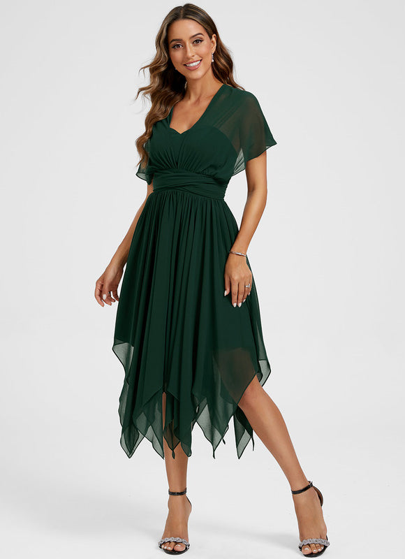 Robe Asymétrique Mousseline - gallery 5