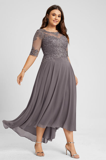 Robe Asymétrique Mère Élégante - gallery 9