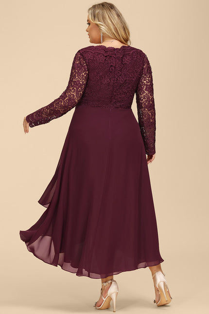 Robe Asymétrique Mousseline Fleurie - gallery 9